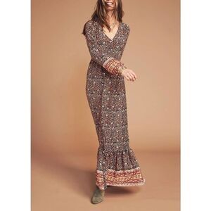 NWT Faherty Small Toluca Bohemian Floral Maxi Dress